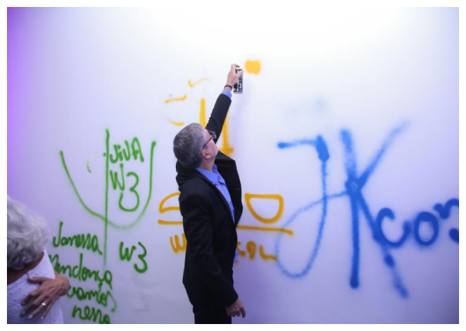 Mural dos pioneiros de Brasília